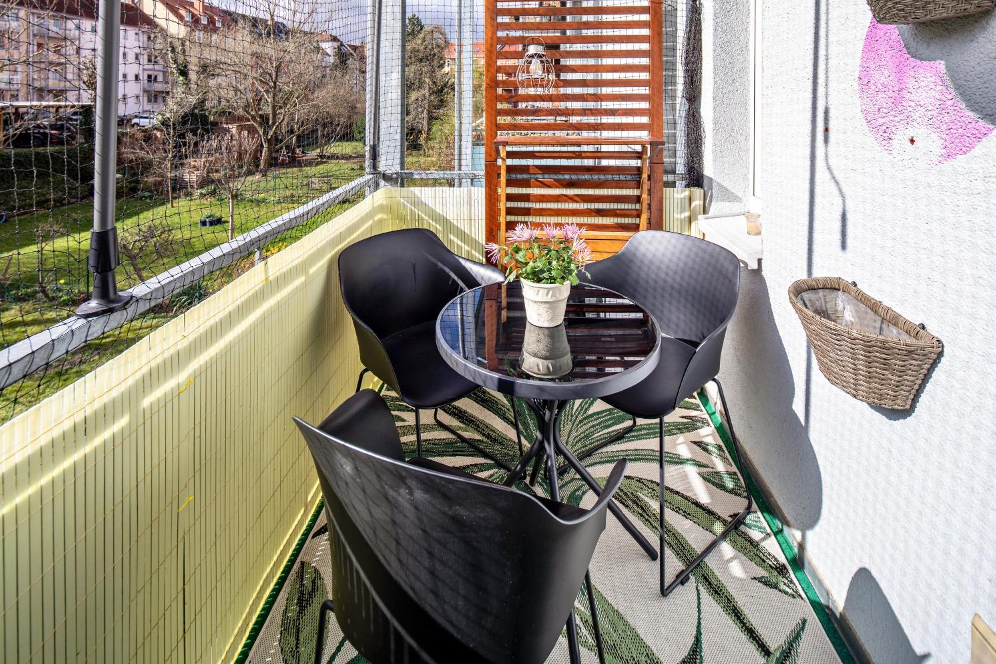 Balkon Apartment Shanti Lu إرفورت المظهر الخارجي الصورة